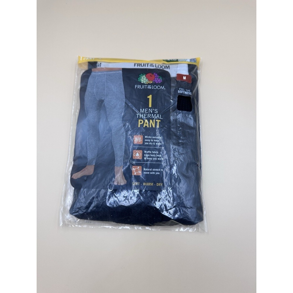 Fruit Of The Loom Men's Thermal Pants Medium